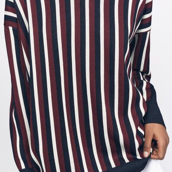 ZARA STRIPED KNIT POLO SWEATER SIZE S  5802/016/330 - Picture 2 of 6